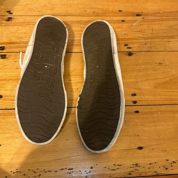 Sperry Pier View Fray Off-White Size 10 - Picture 6 of 8